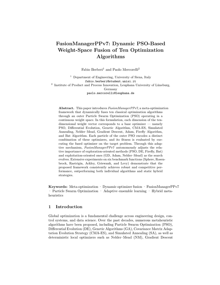 FusionManagerPPv7 meta-optimization paper