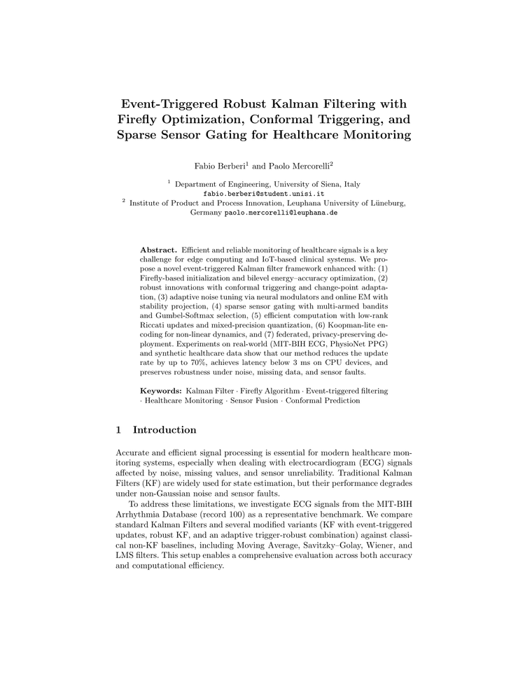 Healthcare monitoring paper
